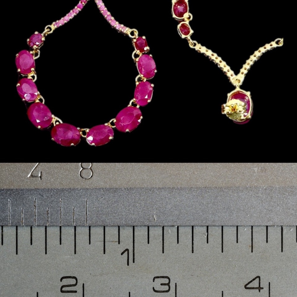 Genuine Ruby Earrings Wow Factor - image 5